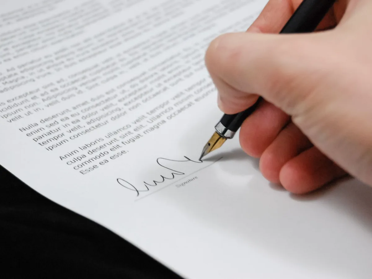 Firma de un documento
