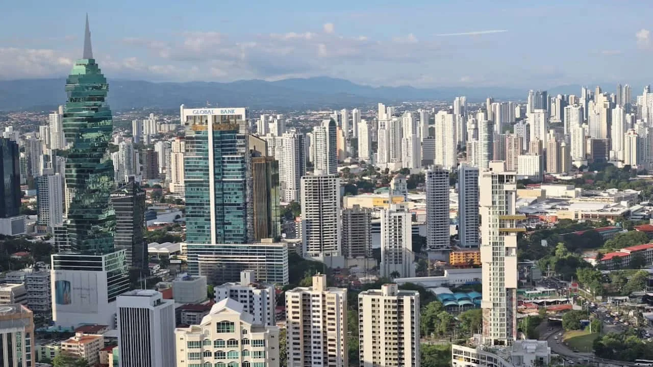 Vista de Ciudad de Panamá con sus edificios