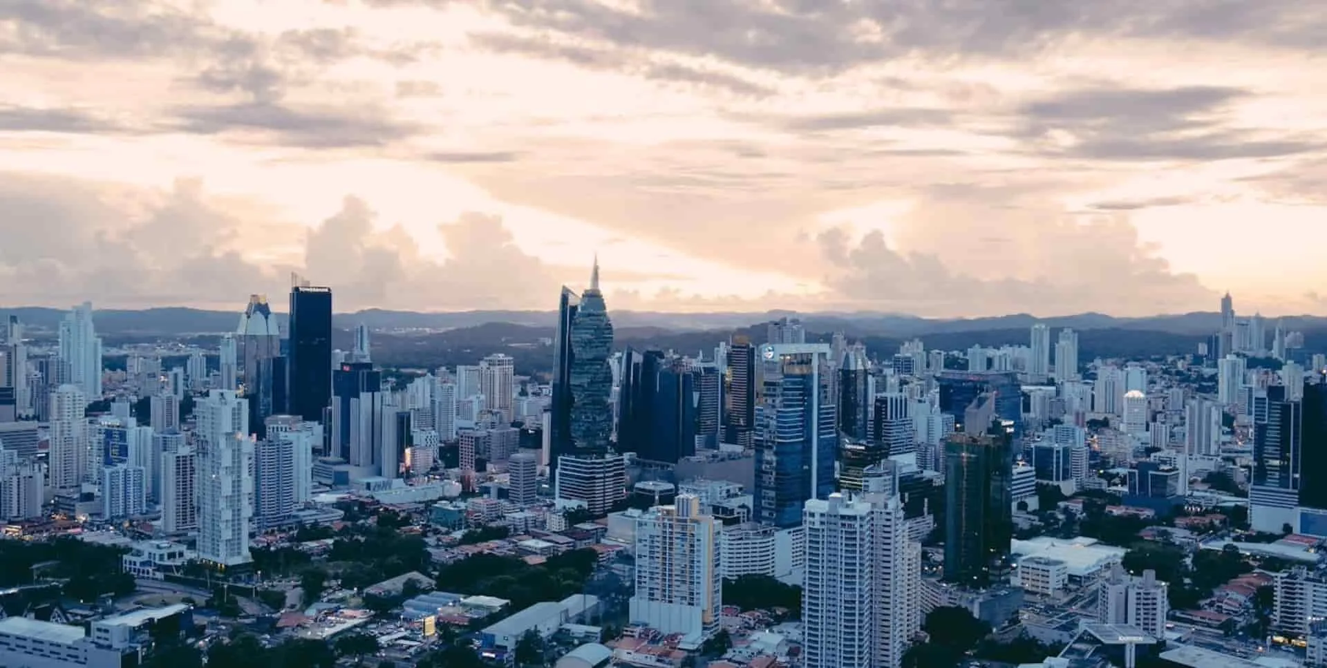 Vista panorámica de los rascacielos de Ciudad de Panamá